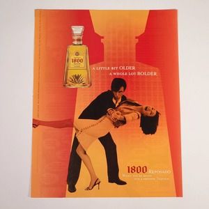 Cuervo 1800 Reposado "A Little Bit OLDER" Vintage Print Ad 2003 Maxim 8.5" x 11"